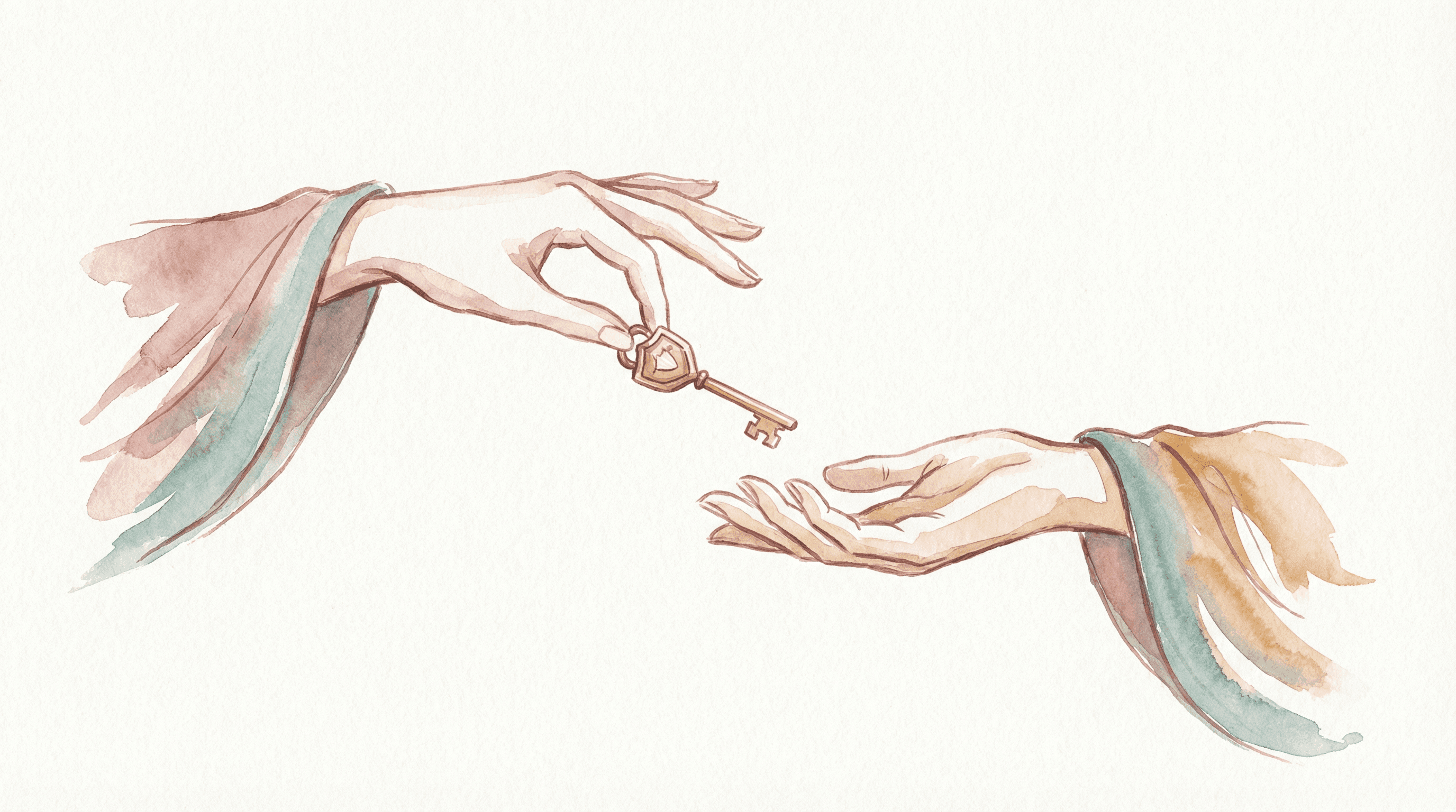 女性用風俗の安全な店舗の選び方 — チェックポイントの水彩イラスト